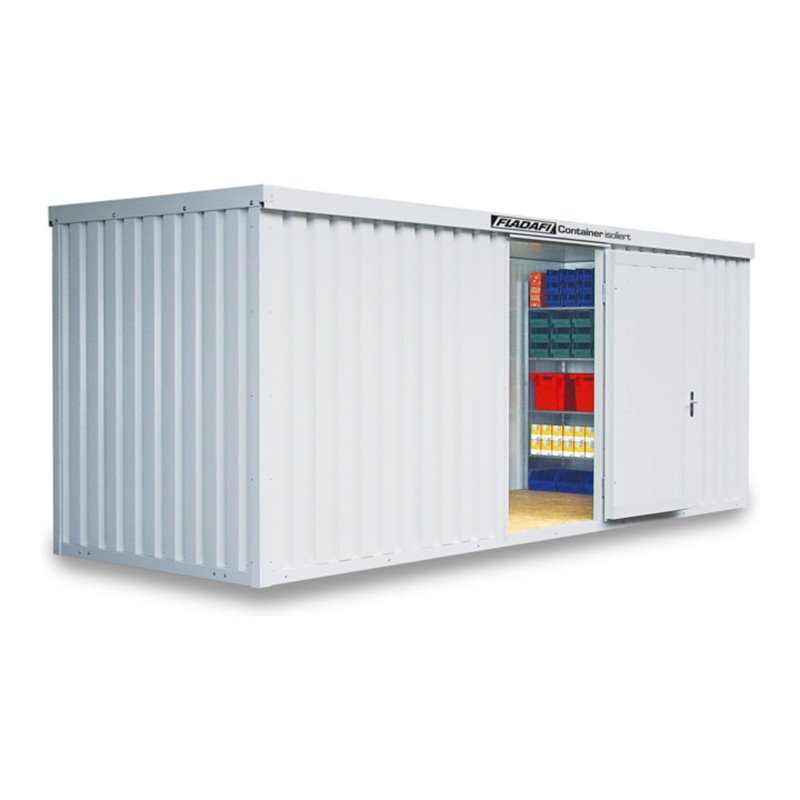 FLADAFI® Materialcontainer IC 1600 isoliert, mit Holzfußboden