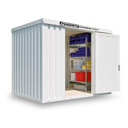 FLADAFI® Materialcontainer IC 1300 isoliert, mit Holzfußboden