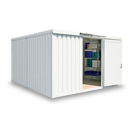 FLADAFI® Materialcontainer-Kombination Modell IC 1440, holzfußboden