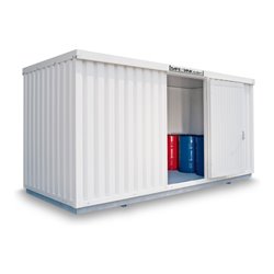 Säbu SAFE Tank STI 1700 isoliert montiert Kunststoffbeschichtet RAL 9002