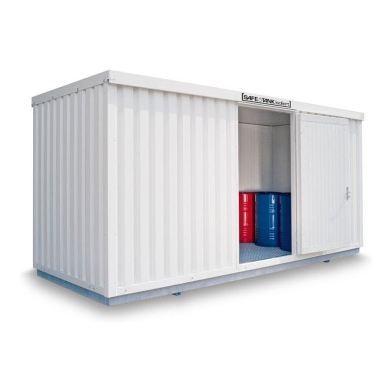 Säbu SAFE Tank STI 1700 isoliert montiert Kunststoffbeschichtet RAL 9002