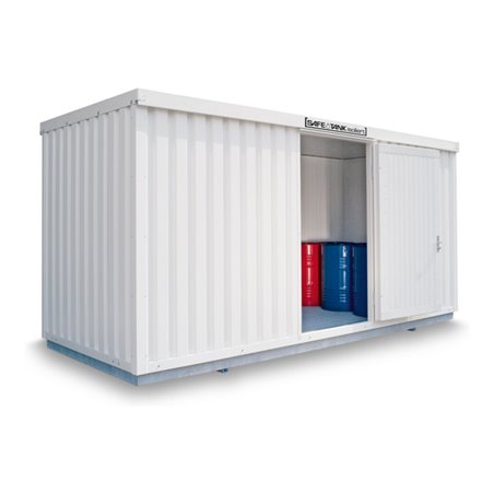 Säbu SAFE Tank STI 1700 isoliert montiert Kunststoffbeschichtet RAL 9002