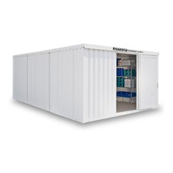 FLADAFI® Materialcontainer-Kombination Modell IC 1460, holzfußboden