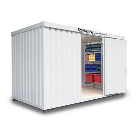 FLADAFI® Materialcontainer IC 1400 isoliert, mit isoliertem Boden lackiert in RAL-Farbton