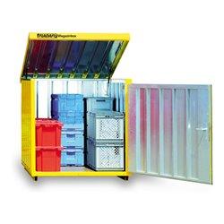 FLADAFI® Magazinbox MB 4 Verzinkt, montiert, mit Boden lackiert in RAL-Farbton