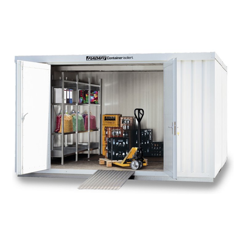 FLADAFI® Materialcontainer-Kombination Modell IC 1340, isolierter Boden