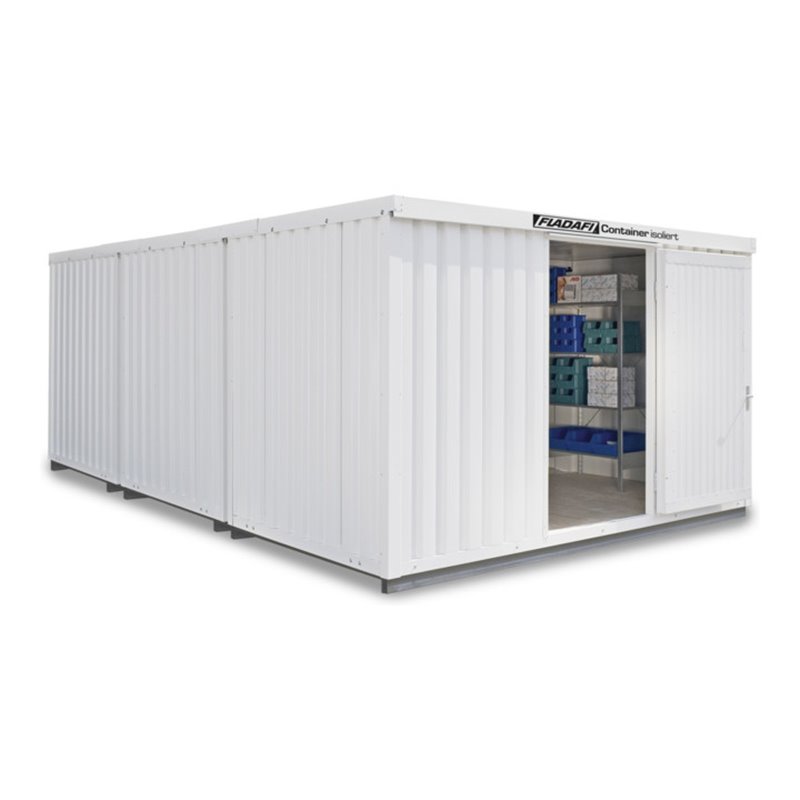 FLADAFI® Materialcontainer-Kombination Modell IC 1460, isolierter Boden