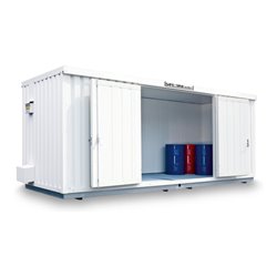 Säbu SAFE Tank STI 1900 ALG isoliert komplett montiert Kunststoffbeschichtet RAL 9002