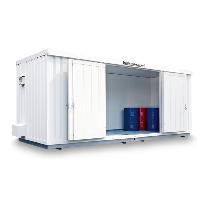 Säbu SAFE Tank STI 1900 ALG isoliert komplett montiert Kunststoffbeschichtet RAL 9002