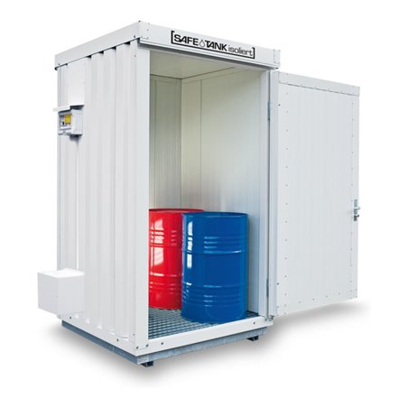 Säbu SAFE Tank STI 200 ALG, isoliert,(Außenaufstellung) komplett montiert Kunststoffbeschichtet RAL 9002