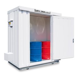 Säbu SAFE Tank STI 300 ALG, isoliert,(Außenaufstellung) komplett montiert Kunststoffbeschichtet RAL 9002