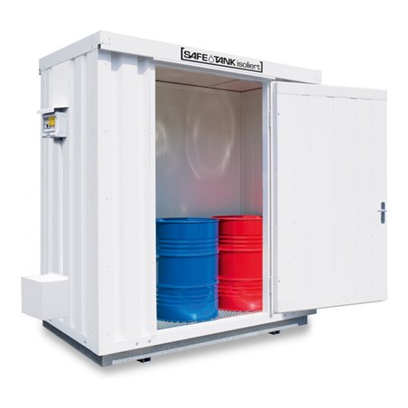 Säbu SAFE Tank STI 300 ALG, isoliert,(Außenaufstellung) komplett montiert Kunststoffbeschichtet RAL 9002
