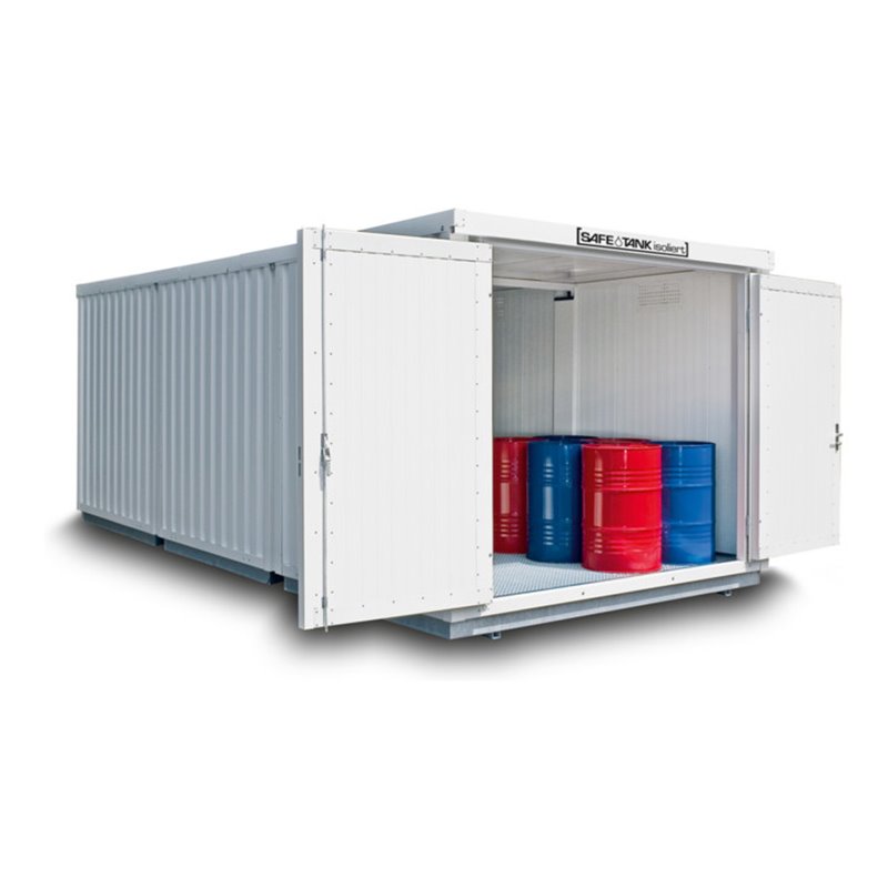 Säbu SAFE Tank Kombination STKI 3000 ALG isoliert vormontiert Kunststoffbeschichtet RAL 9002
