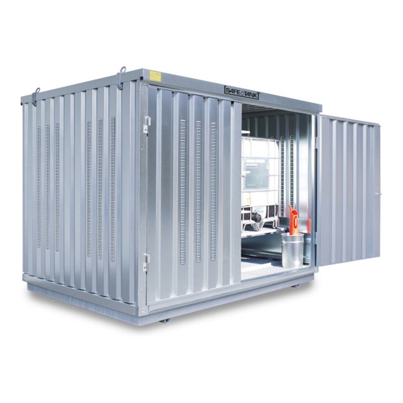 Säbu SAFE Tank 1000 KTC,(Außenaufstellung) Verzinkt, montiert, mit Lüftungskiemen