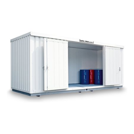 Säbu SAFE Tank STI 1900 isoliert montiert Kunststoffbeschichtet RAL 9002