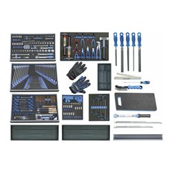 Gedore Werkzeugwagen mit Werkzeugsortiment PKW, 257-tlg