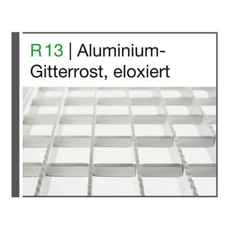 MUNK Mehrpreis pro Stufe Stufenbelag Aluminium-Gitterrost eloxiert 600 mm