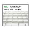 MUNK Mehrpreis pro Stufe Stufenbelag Aluminium-Gitterrost eloxiert 600 mm