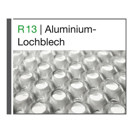 MUNK Mehrpreis pro Stufe Stufenbelag Aluminium-Lochblech 1000 mm