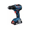 Bosch Akku-Bohrschrauber GSR 18V-55, 2 x Akku GBA 18V, Schnellladegerät GAL 18V-40
