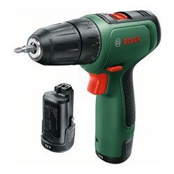 Bosch Akku-Bohrer EasyDrill 1200, 2x Akkupack PBA 12V 1.5Ah O-A, Ladegerät GAL 1210 CV