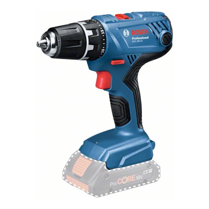 Bosch Akku-Bohrschrauber GSR 18V-21, Solo Version