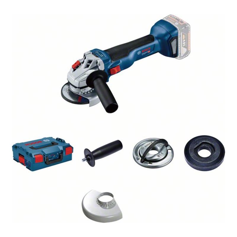 Bosch Akku-Winkelschleifer GWS 18V-10, Solo Version, L-BOXX