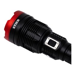 STIER Akku Taschenlampe 8000 Lumen 5000 mAh 6500 K