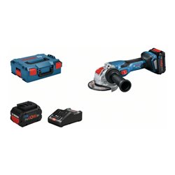 Bosch Akku-Winkelschleifer BITURBO mit X-LOCK GWX 18V-15 C, 2 x Akku, Schnellladegerät