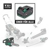 STIER Akku-Kettensäge 3611L 36V 30 cm + Akku 36V 2,5Ah + Schnellladegerät 36V 3A + gratis Akku