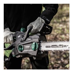 STIER Akku-Kettensäge 3611L 36V 30 cm + Akku 36V 2,5Ah + Schnellladegerät 36V 3A + gratis Akku