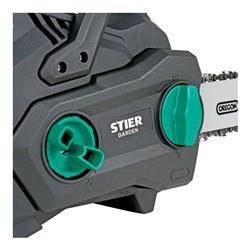 STIER Akku-Kettensäge 3611L 36V 30 cm + Akku 36V 2,5Ah + Schnellladegerät 36V 3A + gratis Akku