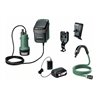 Bosch Akku-Regenwasserpumpen GardenPump 18, Schlauch 2,5 m, Akku 18V 2,5Ah, Ladegerät