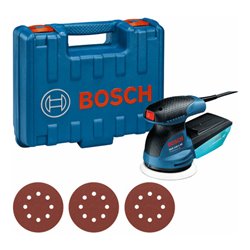 Bosch Exzenterschleifer GEX 125-1 AE, mit 3 x Schleifblatt C470, in Handwerkerkoffer