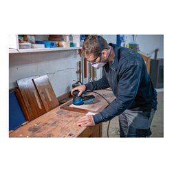 Bosch Exzenterschleifer GEX 125-1 AE, mit 3 x Schleifblatt C470, in Handwerkerkoffer