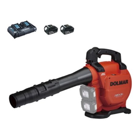 Dolmar Akku-Laubbläser/Sauger 2x18V / 5,0 Ah, 2 Akkus + Doppelladegerät