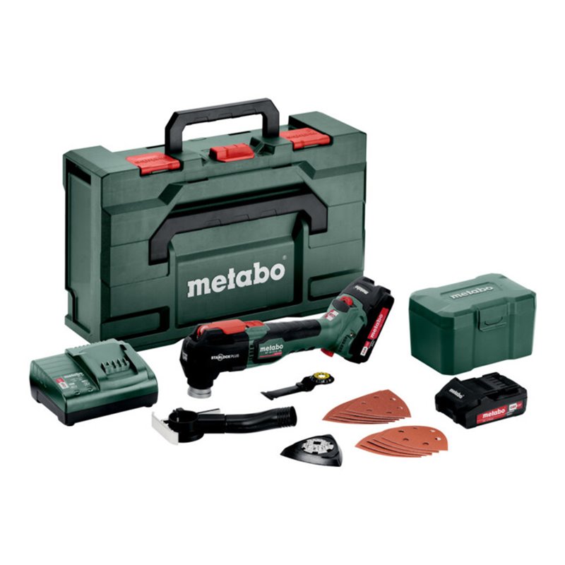 Metabo Akku-Multitool MT 18 LTX BL QSL metaBOX 145 L 18V 2x2Ah Li-Power + SC 30