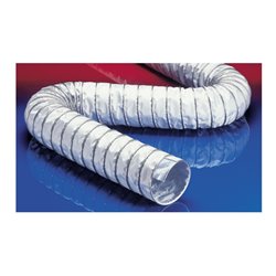 Norres Warmluftschlauch hitzebest. (+270°C) Ø 60mm L: 6m CP PTFE/GLASS-INOX 471