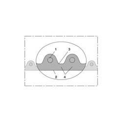 Norres Lebensmittelschlauch antista. Ø 38mm L: 10m AIRDUC® PUR-INOX 351 FOOD-AS