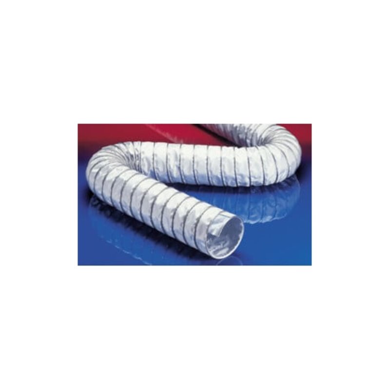 Norres Warmluftschlauch hitzebest. (+270°C) Ø 100mm L: 6m CP PTFE/GLASS-INOX 471