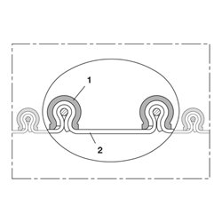 Norres Absaugschlauch chemikalienbeständig Ø 115mm L: 6m CP PTFE-INOX 475 EC