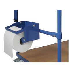 fetra Papierrollenhalter inkl. Anbausatz für Tischwagen 600 mm breit