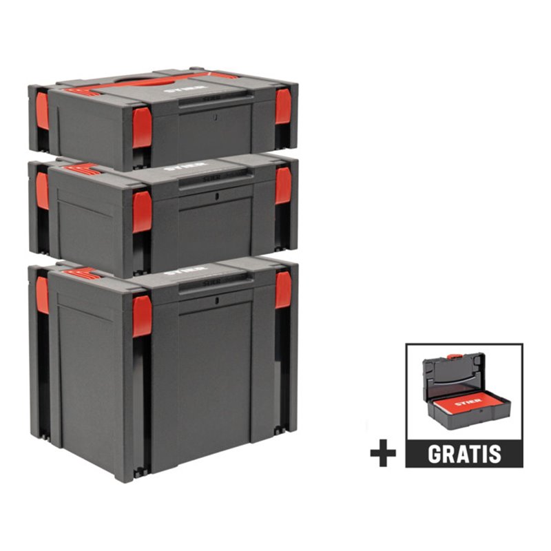 STIER Systainer Promotion-Set 3-teilig + Gratis Micro-Systainer