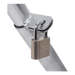 STIER Parkbügel umlegbar mit Vorhängeschloss HxBxT 420x753x365mm