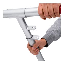 STIER Parkbügel umlegbar mit Vorhängeschloss HxBxT 420x753x365mm