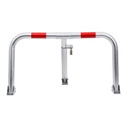 STIER Parkbügel umlegbar mit Vorhängeschloss HxBxT 420x753x365mm