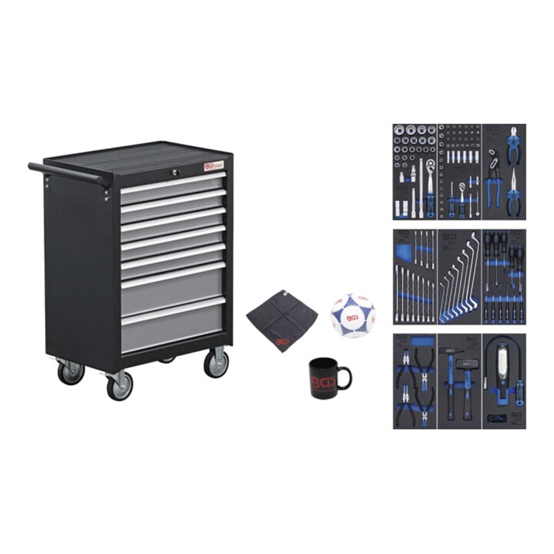 BGS Werkstattwagen 7 Schubladen mit 120 Werkzeugen
