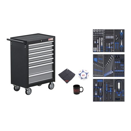 BGS Werkstattwagen 7 Schubladen mit 120 Werkzeugen