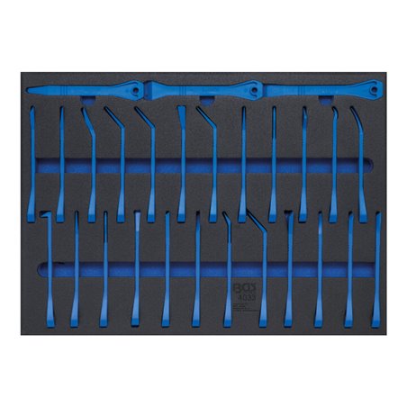 BGS Werkstattwageneinlage 3/3: Zierleistenkeil- und Schaber-Satz  27 teilig