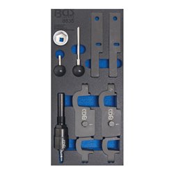 BGS Werkstattwageneinlage 1/3: Motoreinstellwerkzeuge für Porsche Panamera, Cayenne V8 8 teilig